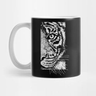 Tiger Illustration Malayan Sumatran Siberian Bengal Tiger Mug